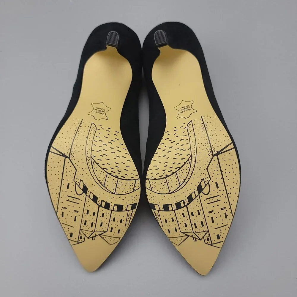 Bella Vita Dara Kid Suede Pointed‎ Toe Classic Pumps Black